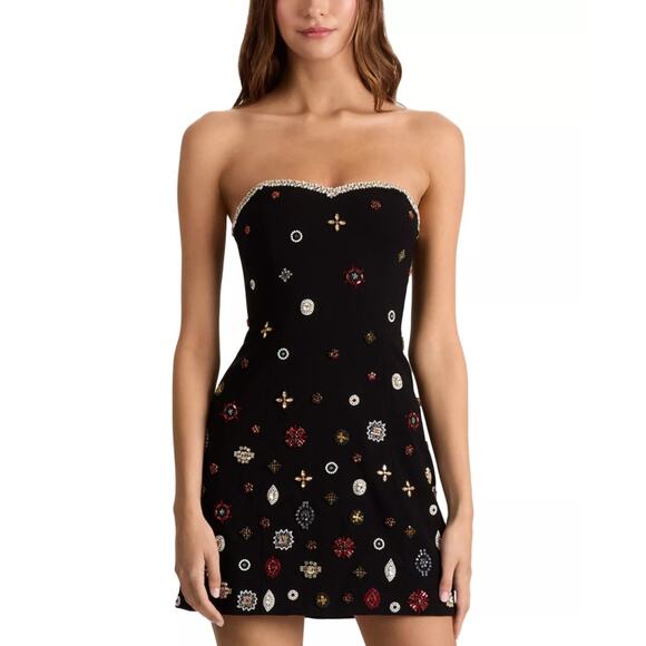 Alice + Olivia Dresses & Skirts - Alice + Olivia Women Embellished Iva Strapless Sweetheart Mini Dress Size US 4